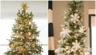 Üç renkli toplarla bir Noel ağacı nasıl dekore edilir
